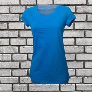 No Boundaries-Women’s Blue Short Sleeve Crewneck Tee. XS